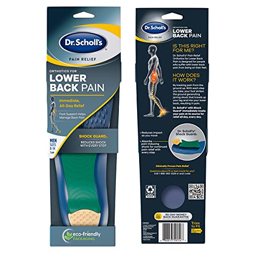 Dr. Scholl's LOWER BACK Pain Relief Orthotics // Clinically Proven Immediate ...