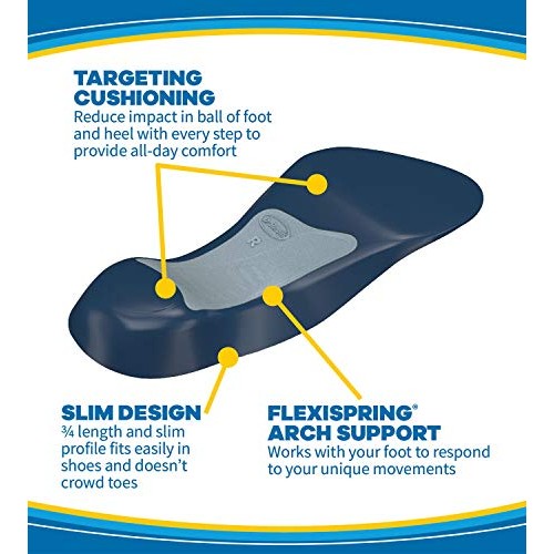 Dr. Scholl's Tri-Comfort Insoles - for Heel, Arch Support and Ball of Foot wi...