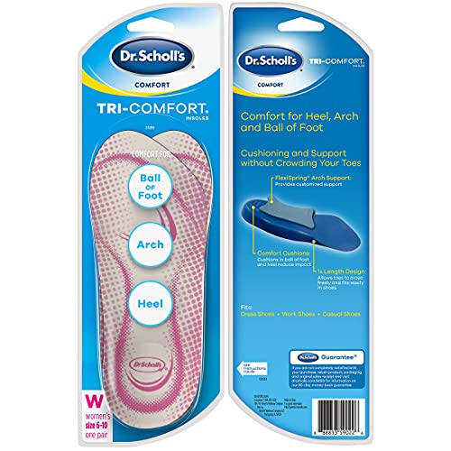 Dr. Scholl's Tri-Comfort Insoles - for Heel, Arch Support and Ball of Foot wi...