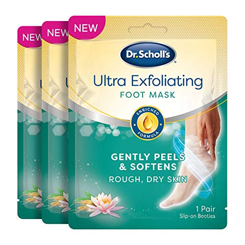 Dr. Scholl's Ultra Exfoliating Foot Peel Mask 3 Pack , Gently Peels and Softe...