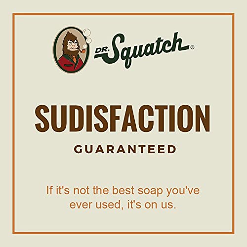 Dr. Squatch All Natural Bar Soap for Men, 3 Bar Variety Pack, Pine Tar, Cedar...