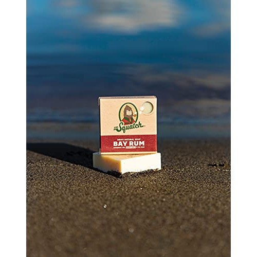 Dr. Squatch All Natural Bar Soap for Men with Zero Grit, Bay Rum