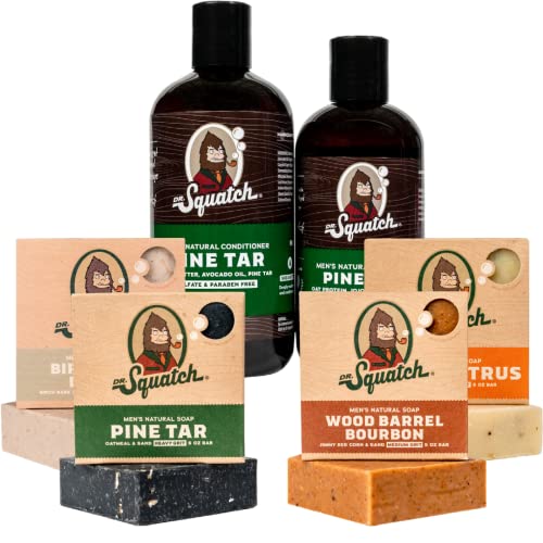 Dr. Squatch Men's Bar Soap FOREST Expanded Pack: Men's Natural Bar Soap: Pine...