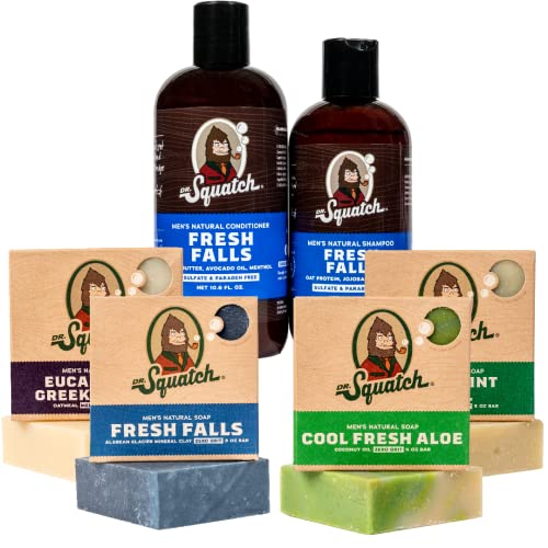Dr. Squatch Men's Bar Soap FRESH Expanded Pack: Men's Natural Bar Soap: Fresh...