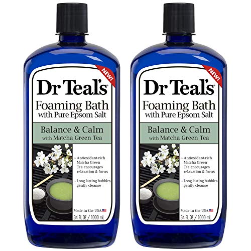 Dr Teal's Epsom Salt Antioxidant Rich Matcha Green Tea Foaming Bath - Balance...