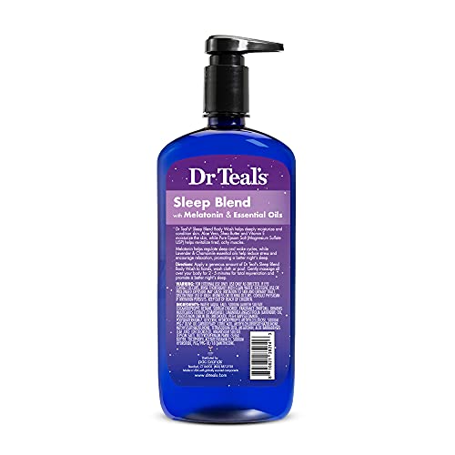 Dr Teal's Body Wash with Pure Epsom Salt, Sleep Blend with Melatonin, 24 fl o...