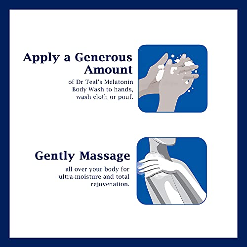 Dr Teal's Body Wash with Pure Epsom Salt, Sleep Blend with Melatonin, 24 fl o...