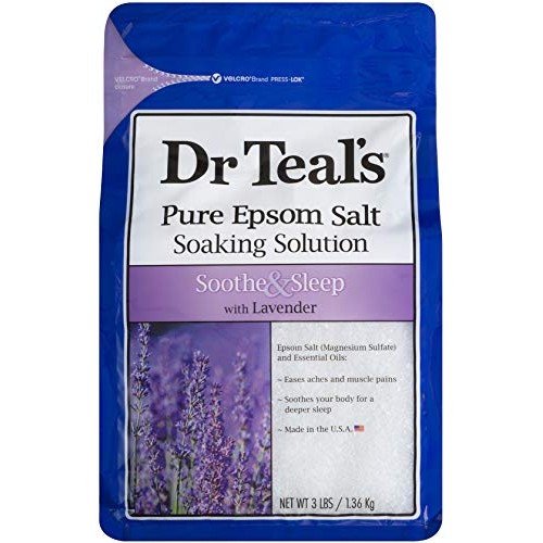 Dr Teal's Epsom Salt Bath Soaking Solution, Eucalyptus and Lavender, 2 Count,...