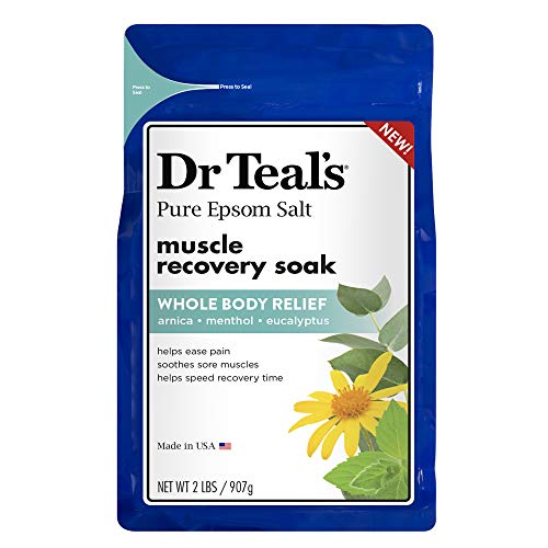 Dr. Teal's Epsom Salt - Muscle Recovery Soak - Whole Body Relief with Arnica,...