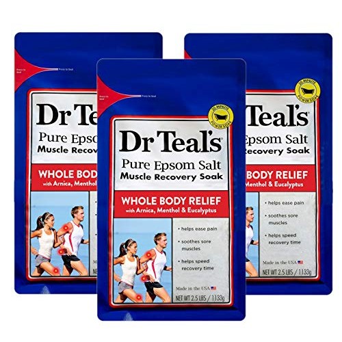 Dr. Teal's Epsom Salt - Muscle Recovery Soak - Whole Body Relief with Arnica,...