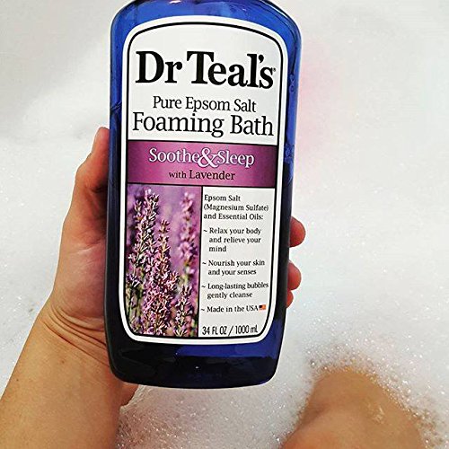 Dr Teal's Foaming Bath, Lavender, 34 Ounce (Pack of 3)