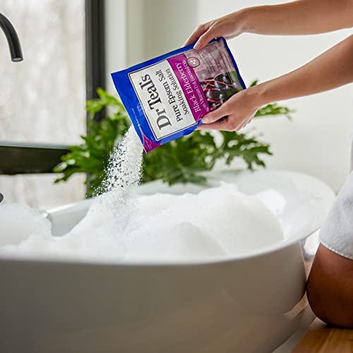 Dr Teal's Pure Epsom Salt Soak, Black Elderberry with Vitamin D, 3 lbs