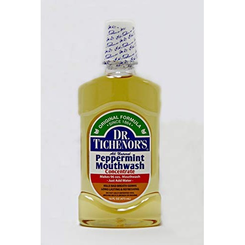 Dr. Tichenor's All Natural Peppermint Mouthwash 16 oz (Pack of 3)