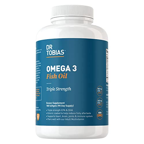Dr. Tobias Omega 3 Fish Oil – Triple Strength Dietary Nutritional Supplement ...