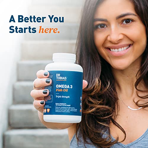 Dr. Tobias Omega 3 Fish Oil – Triple Strength Dietary Nutritional Supplement ...