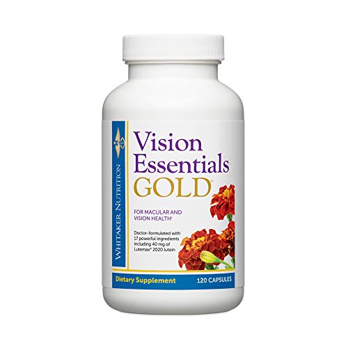 Dr. Whitaker's Vision Essentials Gold - Eye Health Supplement with 40 mg of L...