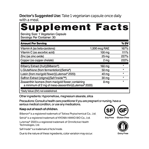 Dr. Whitaker's Vision Essentials Ultra | Comprehensive Support with Just One ...