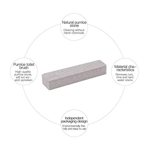 Dr.WOW 6 Pack Pumice Sticks for Cleaning, Pumice Scouring Pad，Grey Pumice St...