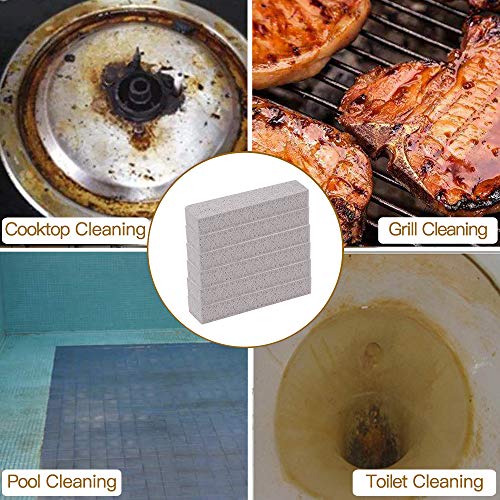 Dr.WOW 6 Pack Pumice Sticks for Cleaning, Pumice Scouring Pad，Grey Pumice St...