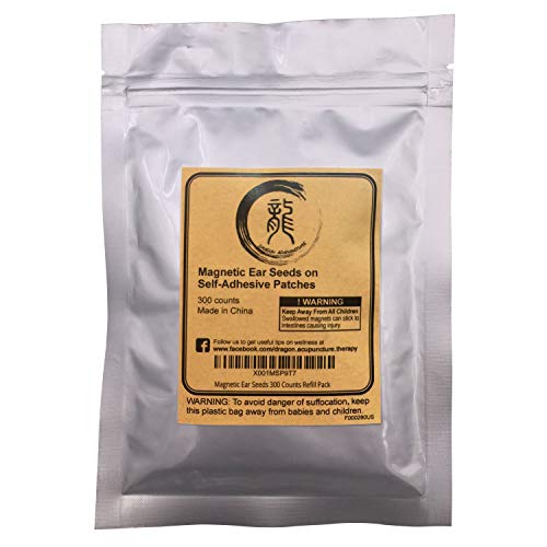 Dragon Acupuncture Magnetic Acupressure Ear Beads Pellets Seeds 300 Counts Re...