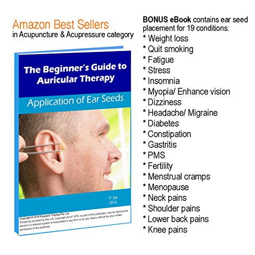 Multi-Condition Ear Seeds Acupuncture Kit 600 Counts, eBook Placement Chart, ...