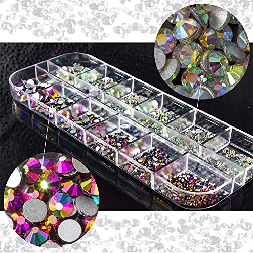 Nail Gems, 1234pcs Nail Rhinestones and Nail Art Kit,Rhinestones and Nail Art...