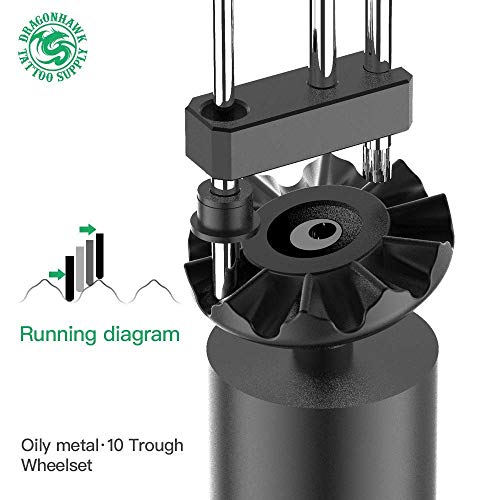 Dragonhawk Mast Pen Rotary Tattoo Machine Power Supply 20Pcs Wjx Cartridges N...