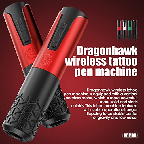 Dragonhawk X1 Rotary Wireless Tattoo Pen Machine Lcd Screen Display Replaceab...