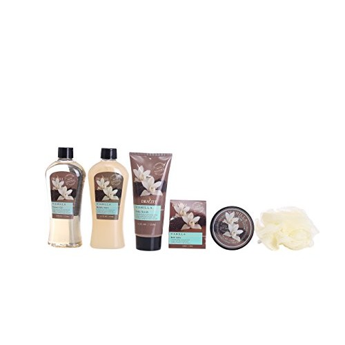 Spa Basket for Women w/Refreshing “Seductive Vanilla” Fragrance by Draizee- #...