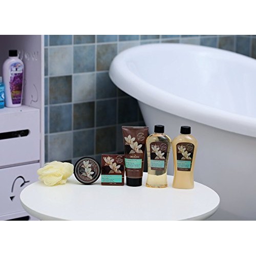 Spa Basket for Women w/Refreshing “Seductive Vanilla” Fragrance by Draizee- #...
