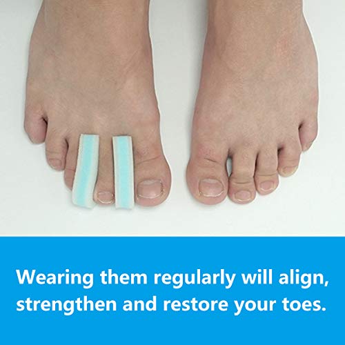ORANDESIGNE Foam Toe Separators 3-Layer Foam Toe Spacer for Bunion Pain Relie...