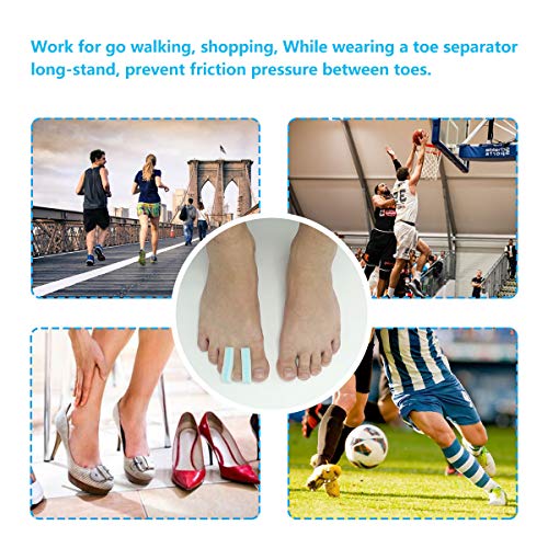 ORANDESIGNE Foam Toe Separators 3-Layer Foam Toe Spacer for Bunion Pain Relie...