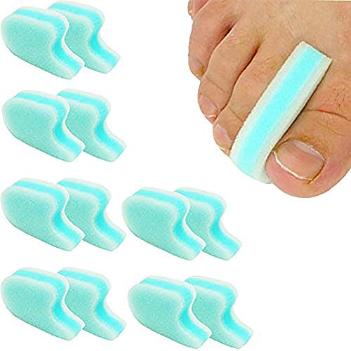 ORANDESIGNE Foam Toe Separators 3-Layer Foam Toe Spacer for Bunion Pain Relie...