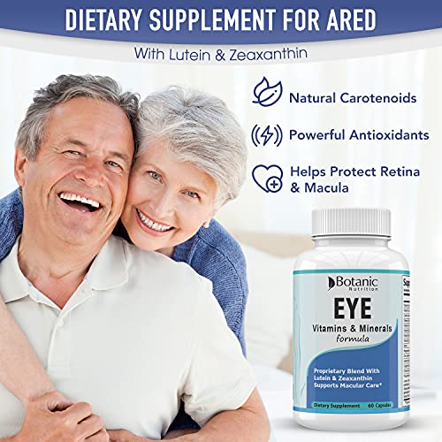 Eye Vitamins with Lutein and Zeaxanthin. Vision Care Supplements with Multivi...