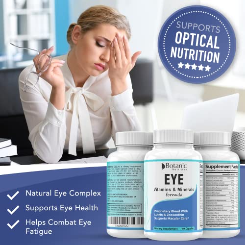 Eye Vitamins with Lutein and Zeaxanthin. Vision Care Supplements with Multivi...
