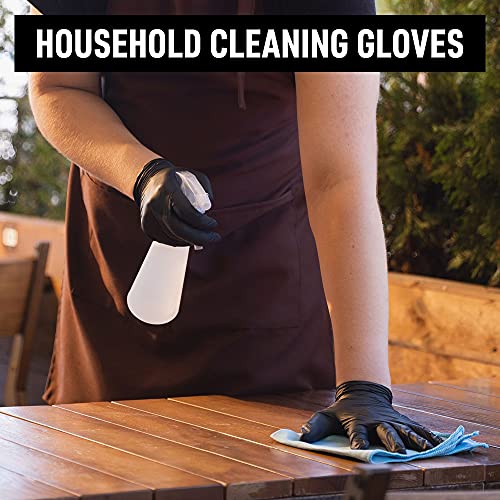 Synthetic Nitrile Black Disposable Gloves Large -100 PK No Latex Medical Gloves