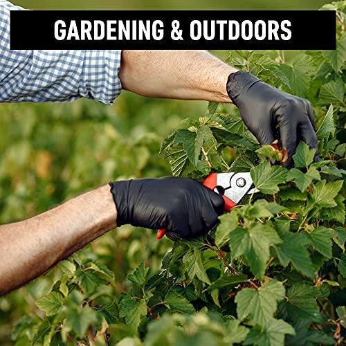 Synthetic Nitrile Black Disposable Gloves Large -100 PK No Latex Medical Gloves