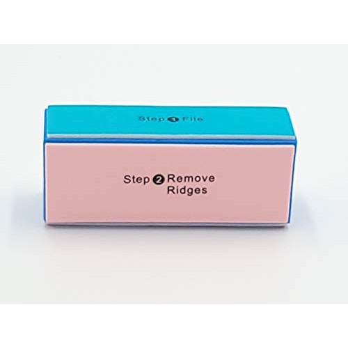 4 Way Nail Buffer Block 4 Steps Sanding Polisher Washable Files Nails Art Ped...