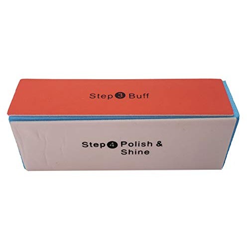 4 Way Nail Buffer Block 4 Steps Sanding Polisher Washable Files Nails Art Ped...