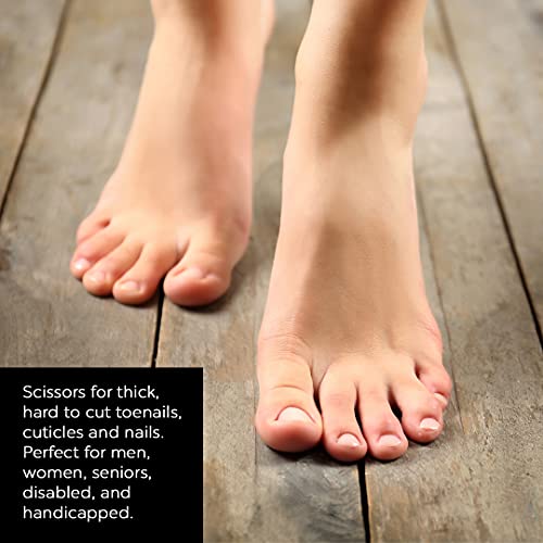 Long Handled Toenail Scissors and Clippers Perfect for Thick Toe Nails for Me...