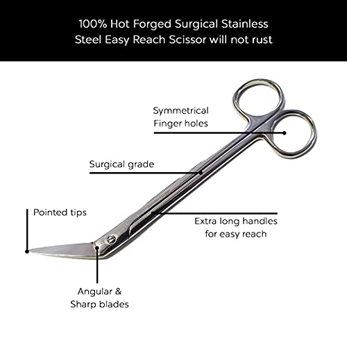 Long Handled Toenail Scissors and Clippers Perfect for Thick Toe Nails for Me...
