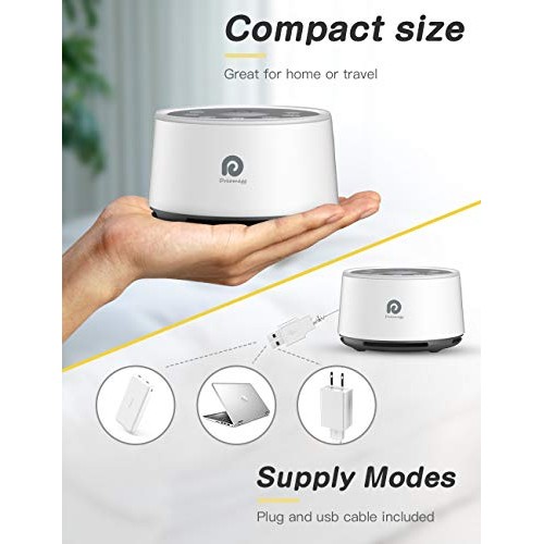Dreamegg D1 Sound Machine - White Noise Machine with Baby Night Light for Sle...