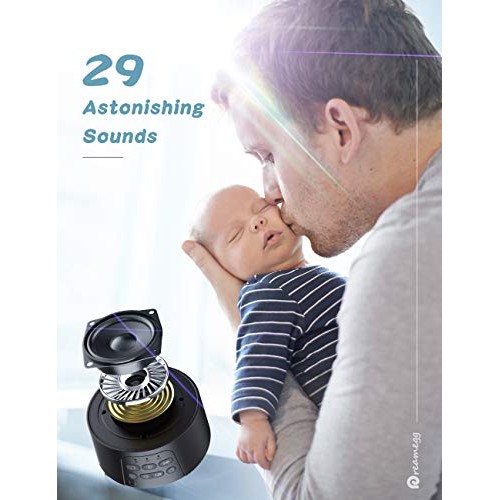 Dreamegg White Noise Machine - D3 Pro Sleep Sound Machine, Rechargeable Noise...