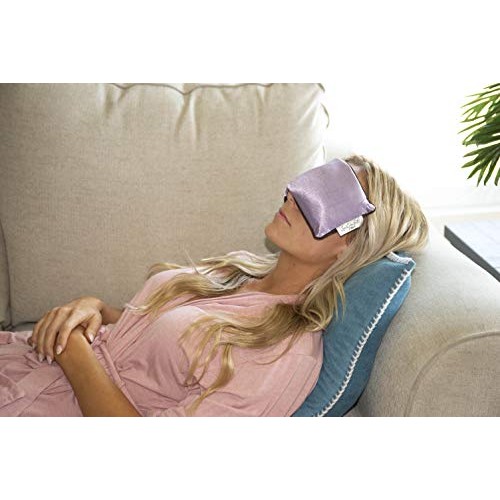 DreamTime Eye Pillow with Lavender Aromatherapy, Natural Herbal Mask, Purple ...