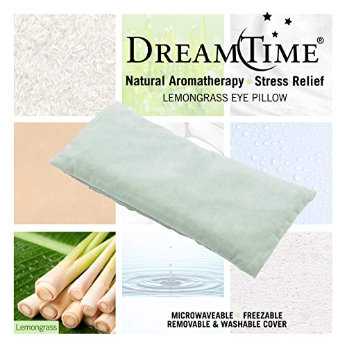 DreamTime Lemongrass Eye Pillow Natural Herbal Mask for Relaxation Create A S...