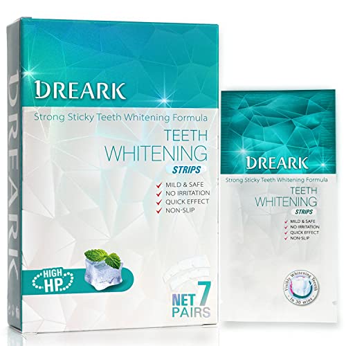 DREARK Teeth Whitening Strips, 7 Treatments White Strips Kit for Sensitive Te...