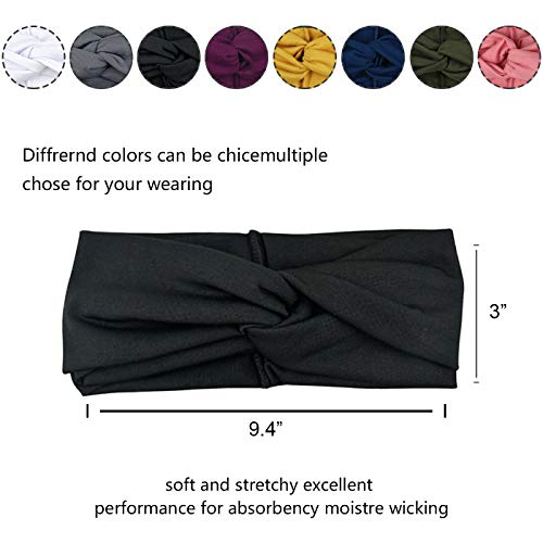 DRESHOW 8 Pack Women's Headbands Headwraps Hair Bands Bows Hair Accessories