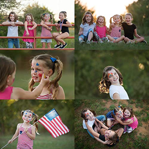 Dress-Up-America Face Paint Crayons - With Artbook & Easy To Follow Facepaint...