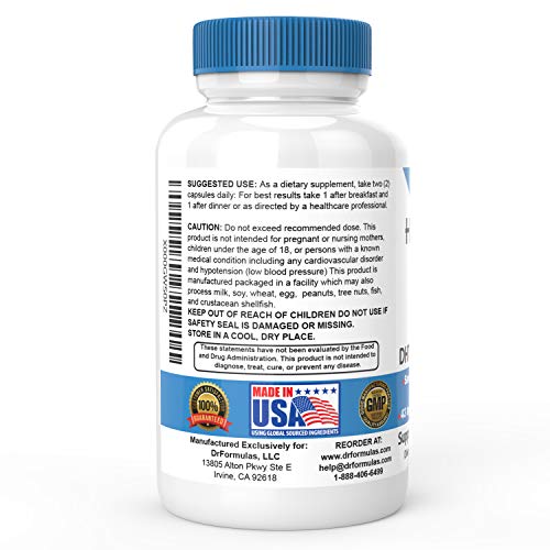 DrFormulas HairOmega DHT Blocker Biotin 5000 mcg Vitamins for Hair Growth Sup...