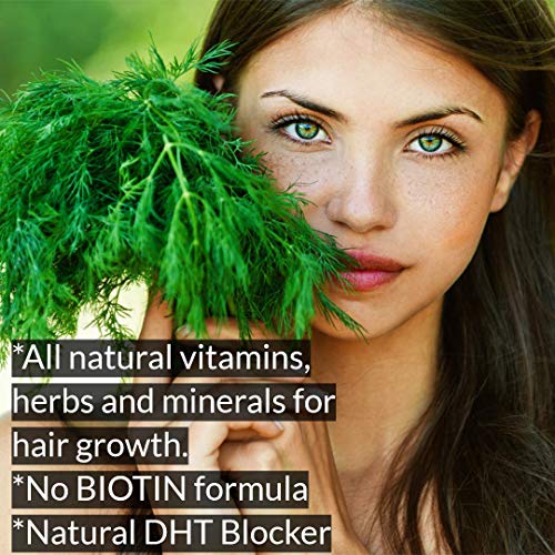 DrFormulas Original Hair Vitamins without Biotin | HairOmega DHT Blocker | Ha...
